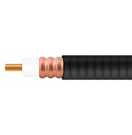 Кабель коаксиальный 1/2" CCA LSZH (черный)