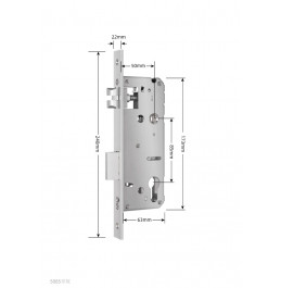 Комплект Novilock Smart Plus SILVER с врезной частью 50/85 (240x22) Комплект Novilock Smart Plus SILVER с врезной частью 50/85 (240x22)